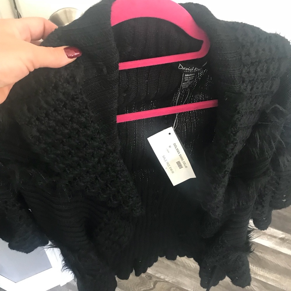 David kahn sweater with fur